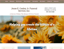 Tablet Screenshot of jecooleyfuneralservices.com